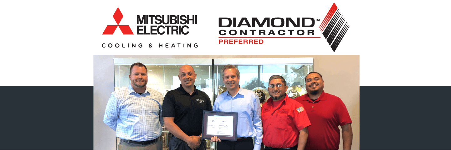 Mitsubishi Diamond Contractor | We Care Plumbing Heating & Air