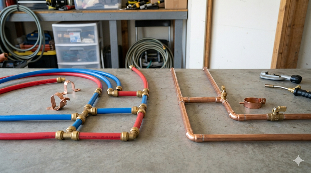Replacement Options: PEX vs. Copper Piping