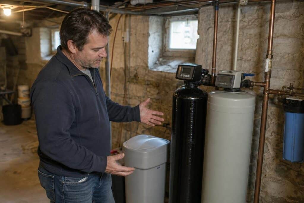 water filter vs water softener comparison for Orange CA homeowners